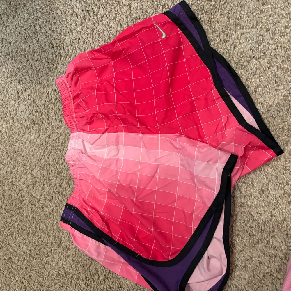 Nike Red and Pink Athletic Shorts